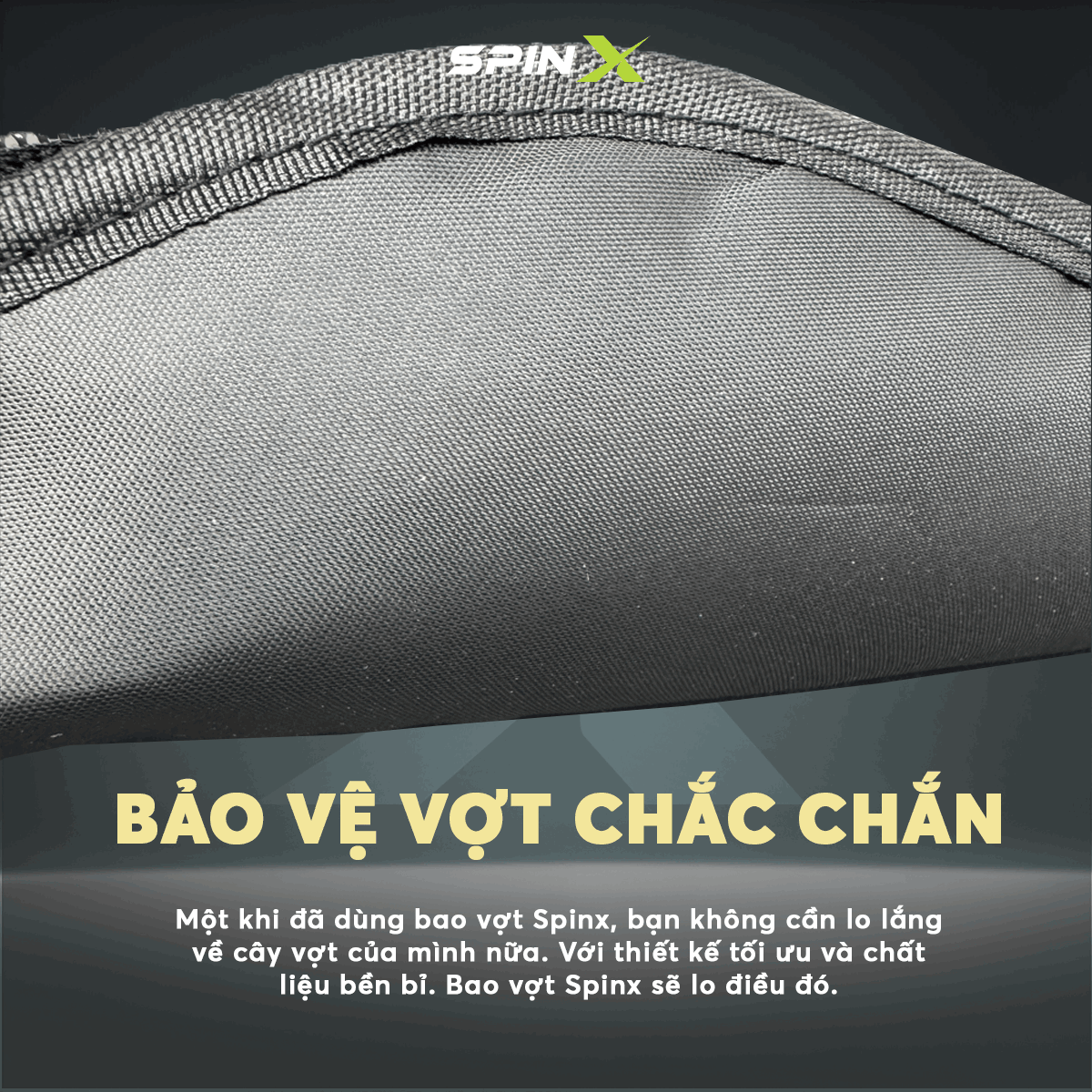 Bao Vợt Da Pickleball Spinx Chính Hãng - Bảo Vệ Vợt Hoàn Hảo - Chất Liệu Cao Cấp - Nhỏ Gọn - Thông Thoáng - Dày Mịn - Siêu Bền